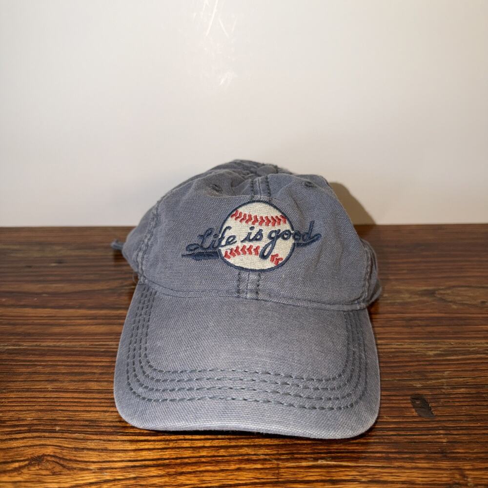 Life Is Good Baseball Hat Blue Adjustable Dad Cap